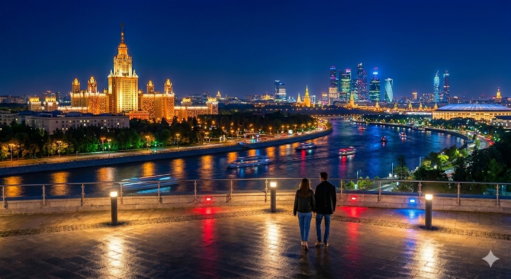 Ночная прогулка по Москве