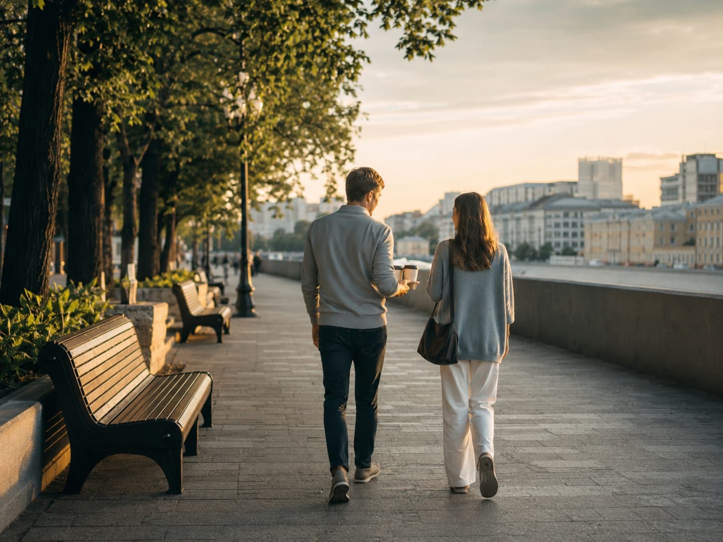 Свидание в парке Москвы