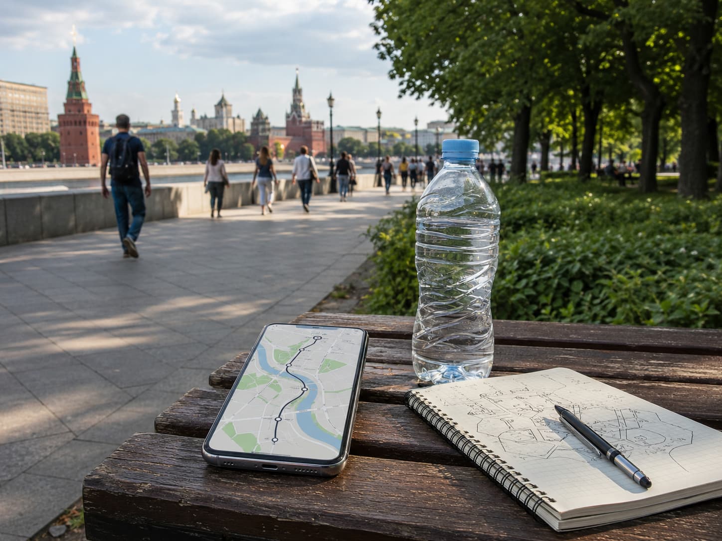 Маршрут по паркам Москвы